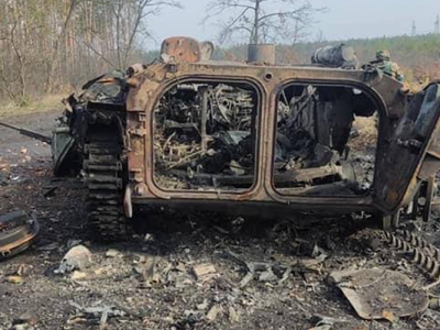 Тероборона ЗСУ розгромила колону окупантів на Київщині  