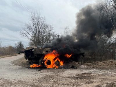 ЗСУ знищили російські танки біля Бородянки на Київщині  