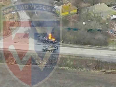 Виговці похизувались черговими трофеями – підбитим БРЕМ та знищеним танком  