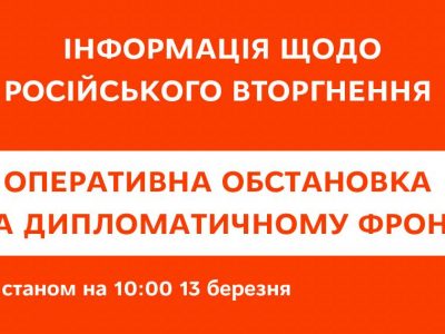 Увесь світ підтримує Україну, а російська економіка продовжує скочуватись в прірву: дипломатичний фронт  