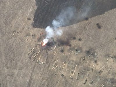 Воїни 57-ї бригади знищили російську артбатарею Д-30  