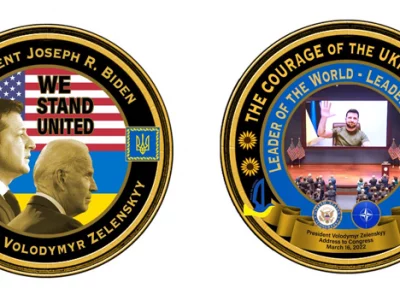 Білий дім випустив пам’ятні монети, присвячені Україні та Володимиру Зеленському  