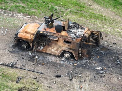 Як наші воїни Корсаром три російських Тигра «завалили»