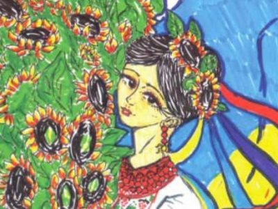 Великодню листівку Варфоломія прикрасили малюнком біженки з України  