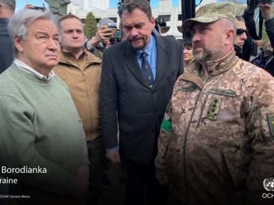 Генеральний секретар ООН Антоніу Гуттереш відвідав Бородянку  