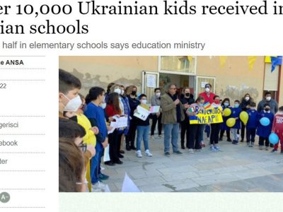 Школи й садочки Італії прийняли понад 10 тисяч дітей з України  