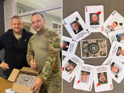 Волонтери InformNapalm випустили дві колоди карт із воєнними злочинцями рф – Валерій Залужний  