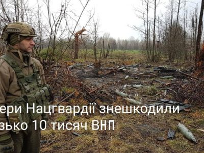 На Київщині сапери-нацгвардійці  знешкодили майже 10 тисяч вибухонебезпечних предметів – МВС  