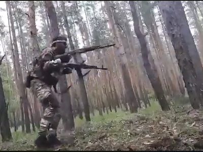Кадировські тіктокери воюють з деревами у лісі  