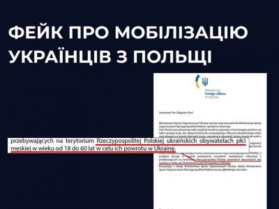 До МЗС Польщі надійшов фейковий лист, нібито від колег з України