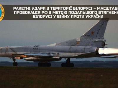 Ракетні удари з білорусі – масштабна провокація рф з метою втягнення їх у війну  