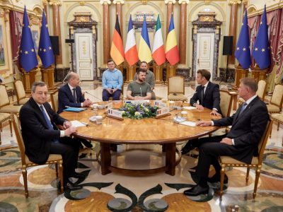 Володимир Зеленський у Києві провів зустріч з лідерами Німеччини, Франції, Румунії та Італії  