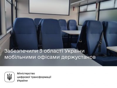 Мінцифри забезпечує мобільними офісами держустанови в районах бойових дій  