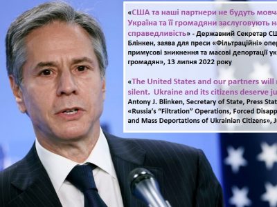 США закликають росію припинити операції фільтрації та депортації на території України  