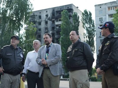 Президент Республіки Гватемала відвідав зруйновані передмістя Києва  