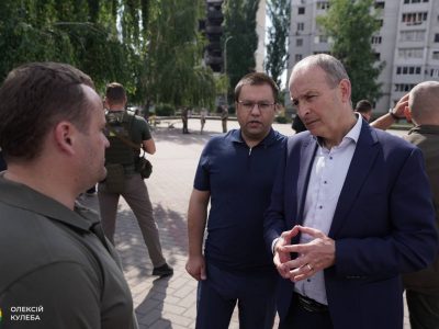 Прем’єр-міністр Ірландії відвідав Бородянку, Бучу та Ірпінь  