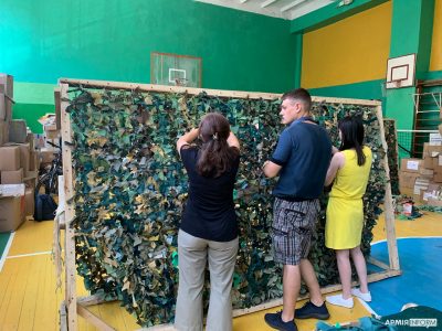 Сотні кілометрів маскувальної сітки для фронту — всього від однієї громади  