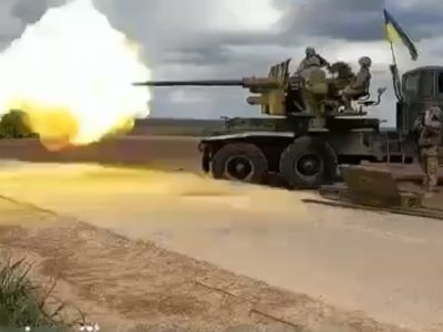 Лицарська бригада вчиться нищити ворога із зенітки С-60  