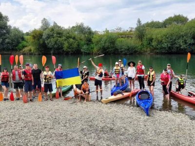 На Львівщині учасники бойових дій та їхні сім’ї здійснили 27-кілометровий сплав по річці Стрий  