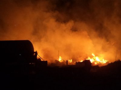 На Херсонщині окупанти влаштували димову завісу та підірвали власний потяг  