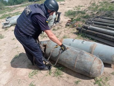 Протягом минулої доби ДСНС знешкоджено 531 вибухонебезпечний предмет  