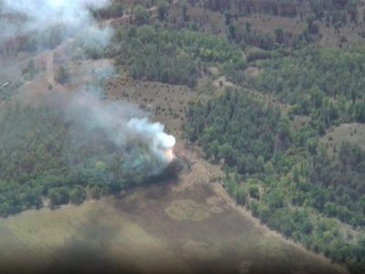 Морські піхотинці спалили ворожий танк  