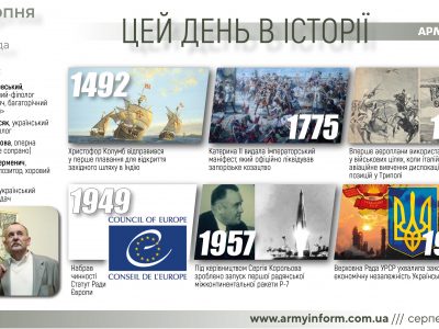 3 серпня. Цей день в історії  