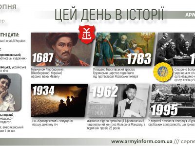 4 серпня. Цей день в історії