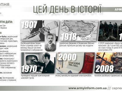 7 серпня. Цей день в історії