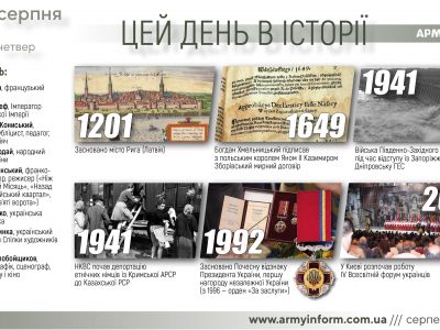 18 серпня. Цей день в історії