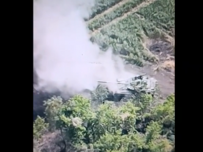 Тероборонівці з одного пострілу знищили російський танк  