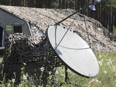 Знищено мобільну станцію супутникового зв’язку окупантів  