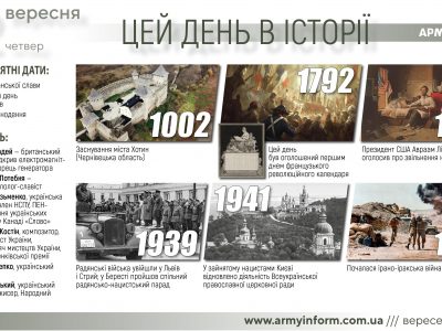 22 вересня. Цей день в історії  