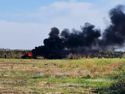 Гірські штурмовики спалили ворожий танк  