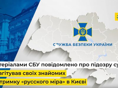Судді з Києва повідомлено про підозру за підтримку «русского миру»  