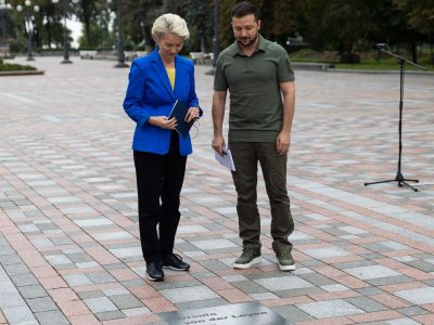Ім’я Урсули фон дер Ляєн з’явилося  на Алеї сміливості на площі Конституції в Києві  