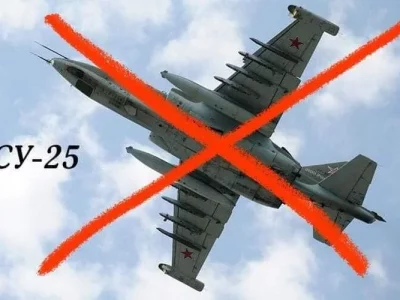 На Херсонщині збито російський штурмовик Су-25  