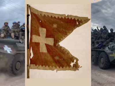 Білий хрест на військовій техніці: український символ контрнаступу  