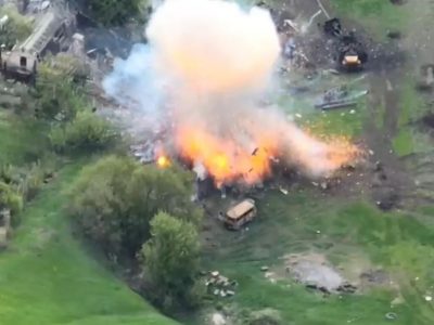 На Херсонщині знищено ворожий склад боєприпасів  