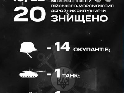 Морпіхи знищили 10 осіб живої сили, танк та бойову машину піхоти