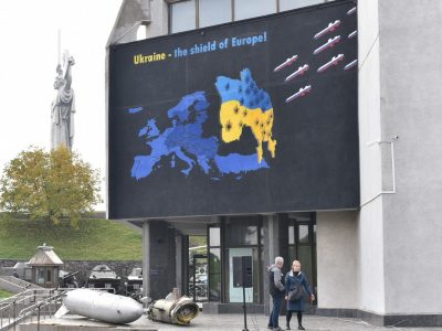 У Києві відкрили новий мурал «Україна — щит Європи!»  