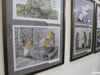 Відбулася презентація виставки сучасної української карикатури «100 поглядів на війну»