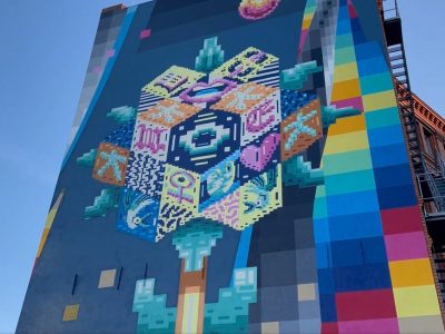 У Берліні відкрили мурал «Квітка демократії», присвячений Україні.  