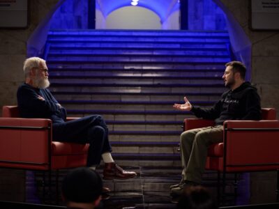 На сайті Офісу Президента оприлюднено програму Девіда Леттермана за участю Володимира Зеленського  