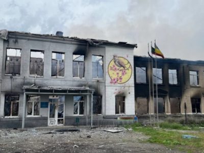 У Запорізькій області окупанти підпалили училище, щоб звинуватити ЗСУ