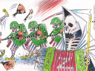 загарбникам на фронті бракує балалайок  