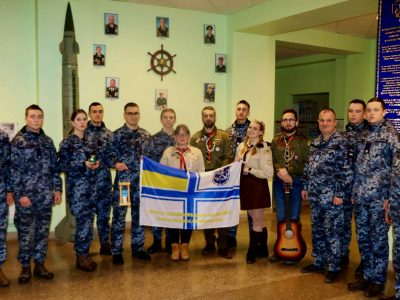 Скаути передали курсантам Інституту ВМС Вифлеємський вогонь миру  