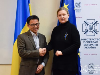 Юлія Лапутіна обговорила з міжнародними партнерами допомогу проєктам Мінветеранів  