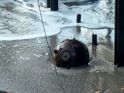 На узбережжі Одещини знешкодили дрейфуючу міну, яку винесло на берег  