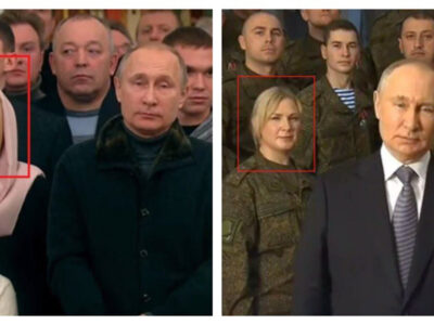 Охорона путіна підробляє «артистами» масовки  